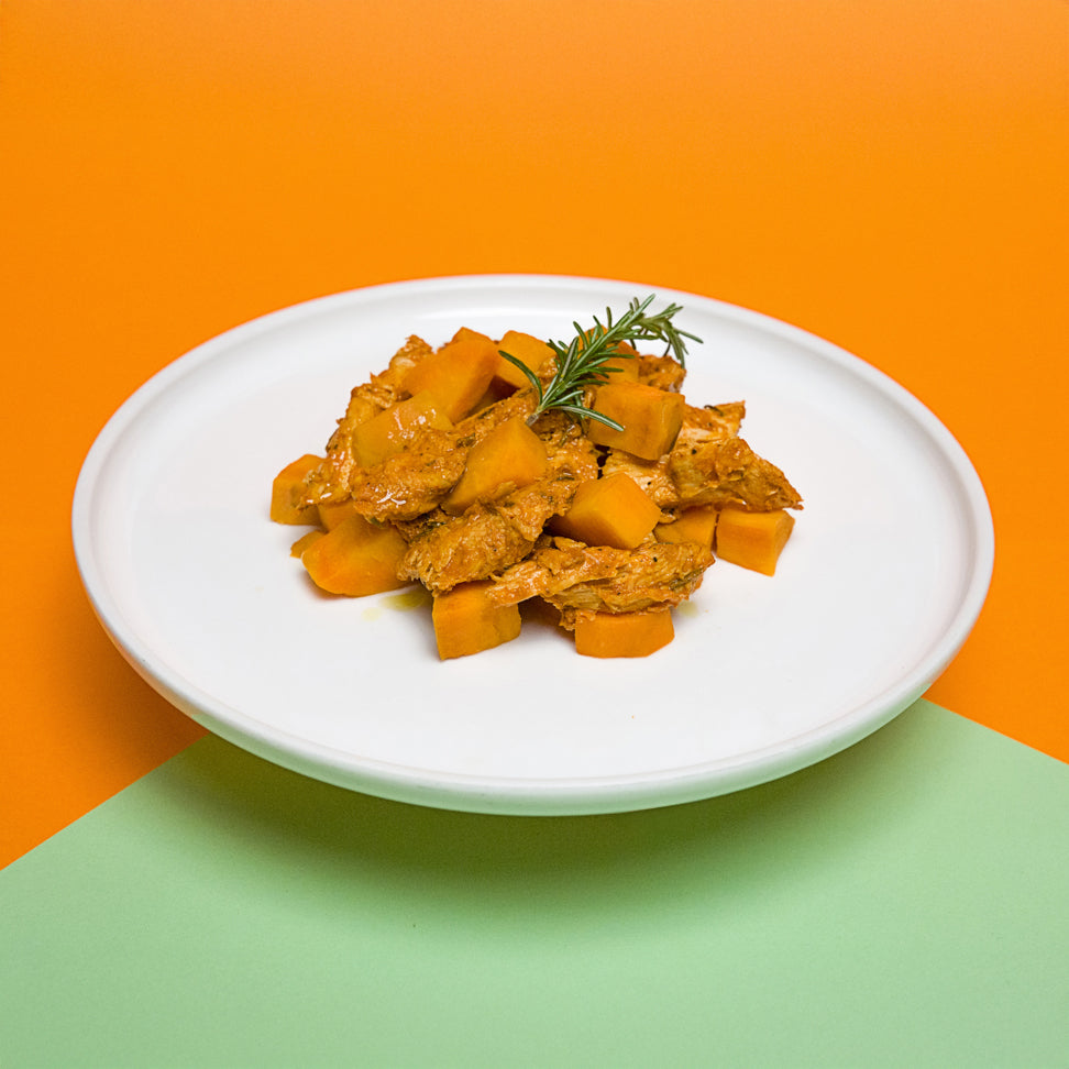 PULLED CHICKEN CON PATATE DOLCI