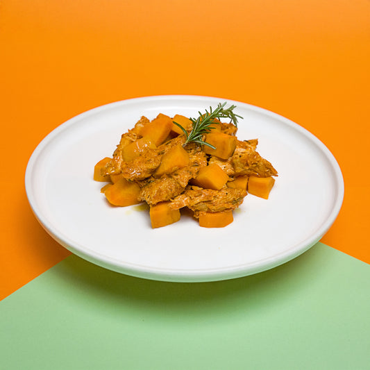 PULLED CHICKEN CON PATATE DOLCI