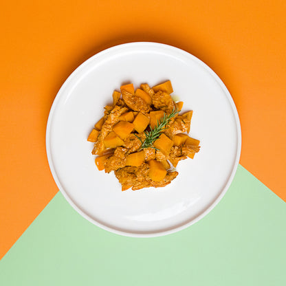 PULLED CHICKEN CON PATATE DOLCI