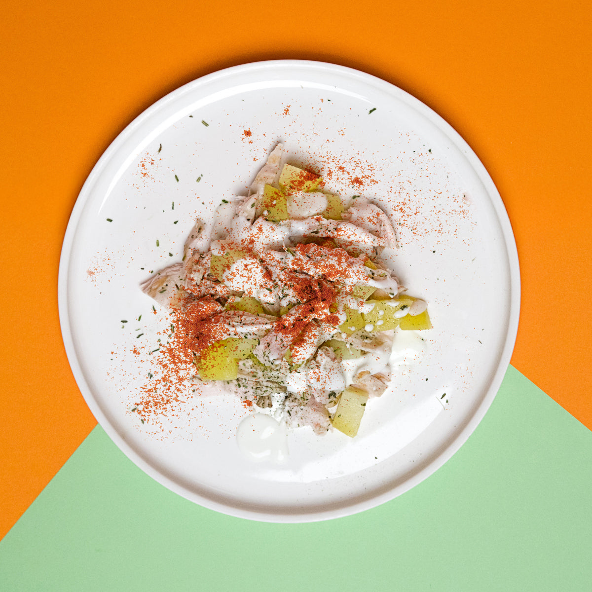 INSALATA DI POLLO, PATATE E SALSA YOGURT