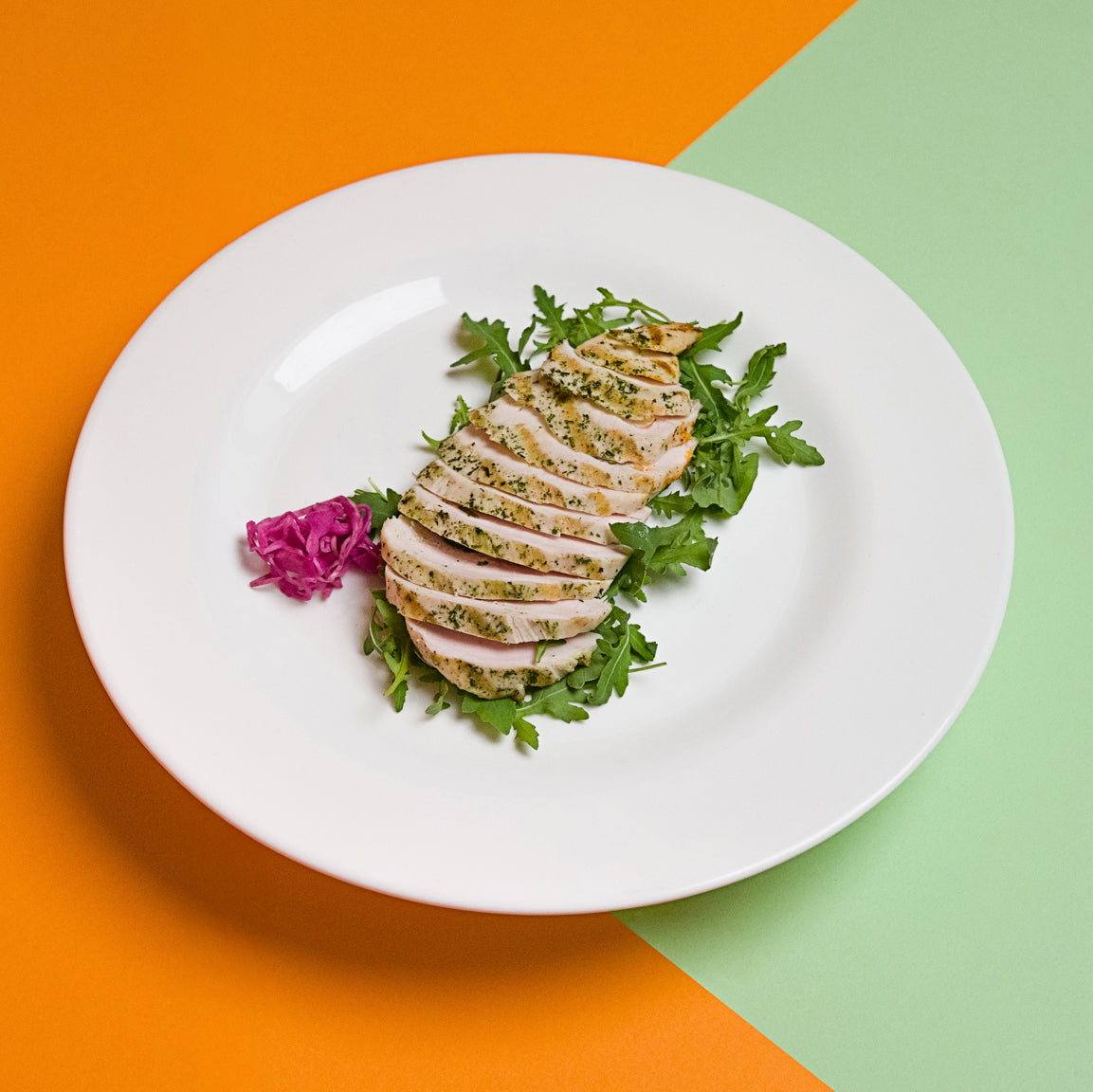 PETTO DI POLLO CON ERBETTE