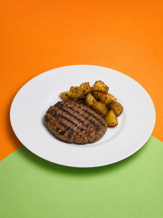 HAMBURGER DI MANZO CON PATATE